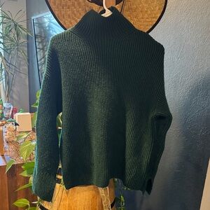 H&M Deep Green Cowl Neck Sweater